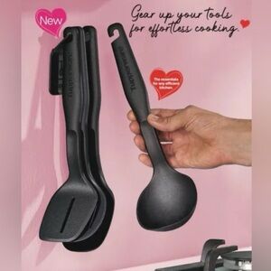 Tupperware Black Cooking Utensil Set